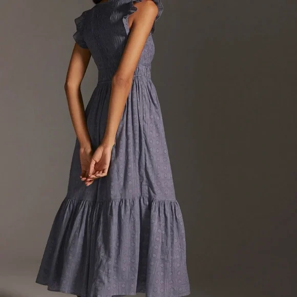 Anthropologie Charcoal Maxi Dress - Picture 2 of 9